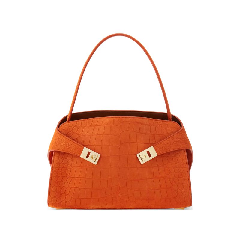 Ferragamo Orange Shoulder Bags Women